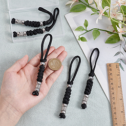 Зонт шнур полиэстер и спандекс веревка брелок карабин&nbsp;HJEW-UN00093