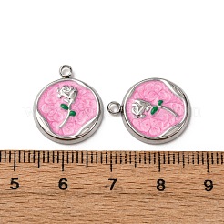 Подвески из нержавеющей стали 304 с эмалью&nbsp;STAS-P406-18P-02