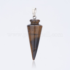 Природных тигровый глаз подвески&nbsp;G-P236-04