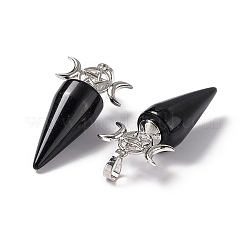 Природные подвески обсидиана&nbsp;G-P484-02P-04