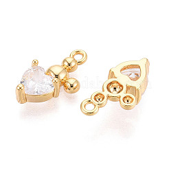 Латунные микро проложить кубического циркония подвески&nbsp;KK-N263-62G