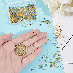 800 шт. 8 цвета латунные обжимные бусины&nbsp;FIND-UN0004-36