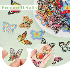 30шт 10 стиля акриловые подвески с принтом&nbsp;SACR-GA0001-05