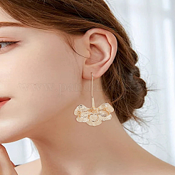1 пара сережек-цветков для женщин&nbsp;EJEW-LP0013-11