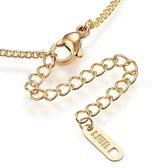 Ожерелья с подвесками из нержавеющей стали 304&nbsp;NJEW-H497-12