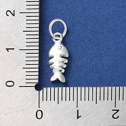 925 серебряная подвеска-рыба с кольцами для прыжков&nbsp;LS-STER-E071-01S-07