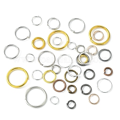 60 г 6 стиля самодельные латунные и железные открытые соединительные кольца&nbsp;DIY-FS0004-11