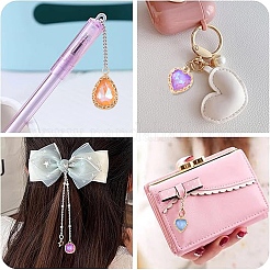 15 шт. стеклянные подвески в форме сердца k9&nbsp;GLAA-YW0004-59