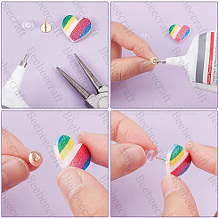 100 шт. фурнитура для сережек-гвоздиков из нержавеющей стали 304 STAS-BBC0004-87