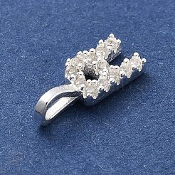 925 серебро с подвесками из кубического циркония.&nbsp;LS-STER-Q004-01R-S