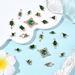 11 шт. 11 стиля прозрачных стеклянных звеньев/соединителей&nbsp;GLAA-YW0005-55