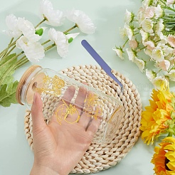 Никель-металлические водонепроницаемые самоклеящиеся наклейки с картинками&nbsp;DIY-WH20016-058