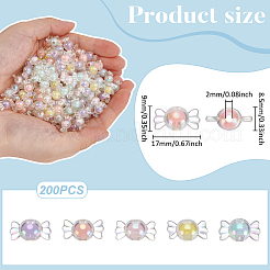 200 шт. Прозрачные акриловые бусины&nbsp;TACR-UN0001-04