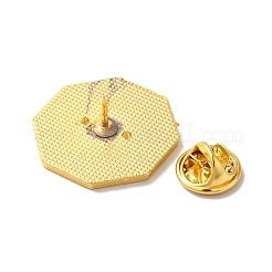 Тактика восьми диаграмм с эмалевой булавкой инь-ян&nbsp;JEWB-K008-01G