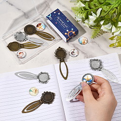 Наборы для изготовления плоских круглых закладок своими руками&nbsp;DIY-SC0032-07B