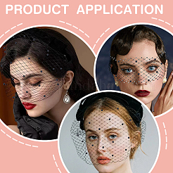 Полиэфирная сетчатая ткань из тюля&nbsp;DIY-WH0740-22B