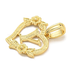 Подвески сердце латуни&nbsp;KK-I714-04G-Y