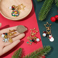 4 шт. 4 стиля рождественской тематики&nbsp;HJEW-SC0002-75
