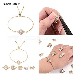 Подвески из латуни с прозрачным фианитом&nbsp;KK-N284-07G