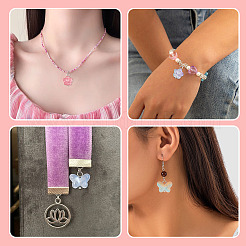 60шт 15 стиля прозрачные стеклянные подвески&nbsp;FIND-TA0004-51