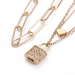 Двухслойные ожерелья и наборы цепочек&nbsp;NJEW-JN02753