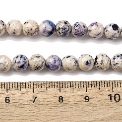 Нити из натурального окрашенного мрамора&nbsp;G-P593-6mm-02