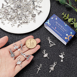 60 шт. подвеска-шарм в виде танцовщицы из сплава в 5 стилях&nbsp;FIND-SC0011-63