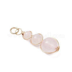 Подвески из натуральных зелёных бусин авантюрина&nbsp;PALLOY-JF04700