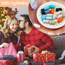 24 шт. 12-цветные пищевые экологически чистые силиконовые бусины&nbsp;SIL-FH0001-07