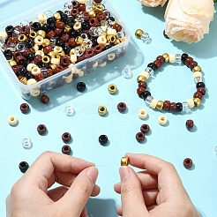 480 шт. 6-х цветные непрозрачные и прозрачные пластиковые бусины&nbsp;KY-YW0001-75A