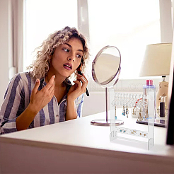 1 комплект прозрачных акриловых подставок для сережек&nbsp;EDIS-FH0001-07