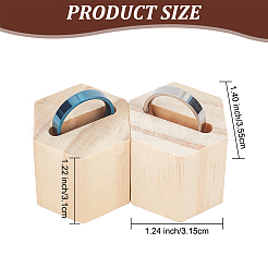 Деревянная подставка для дисплея с кольцом на один палец&nbsp;RDIS-WH0001-33