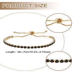 1шт латунные браслеты-слайдеры с микропаве из кубического циркония для женщин&nbsp;BJEW-LP0001-16