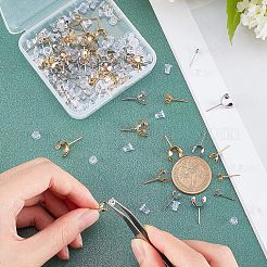 Фурнитура для сережек-гвоздиков из нержавеющей стали 304&nbsp;STAS-UN0021-88