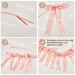 Гирлянда из бантов&nbsp;AJEW-WH20064-76C