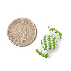 Подвески-конфеты из стеклянных бусин&nbsp;PALLOY-MZ00982-03