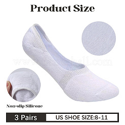 Носки-лодочки из поликоттона с противоскользящим покрытием&nbsp;AJEW-WH20054-023A