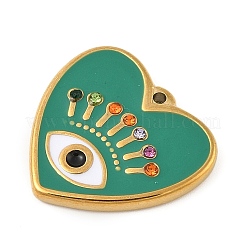 Подвески из нержавеющей стали 304 с эмалью&nbsp;STAS-P380-64G-03