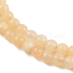 Нити бусин из натурального желтого кальцита&nbsp;G-C251-A01-6mm