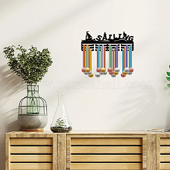 Модная железная вешалка для медалей&nbsp;ODIS-WH0037-440