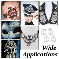 60 шт. каплевидный пришивной стразы&nbsp;RGLA-DC0001-06