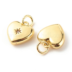 Латунные микропаве прозрачные подвески с фианитом&nbsp;ZIRC-P094-28G-RS