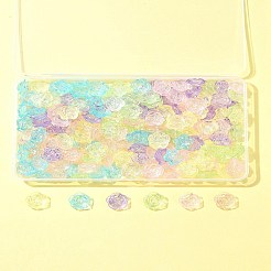 180шт 6 цвета прозрачные акриловые бусины&nbsp;OACR-FS0001-91