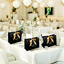 6 комплект прямоугольных бумажных подарочных пакетов для хранения с ручкой&nbsp;CARB-TA0001-04B