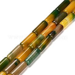 Окрашенные естественный агат бисер пряди&nbsp;G-G203-01C