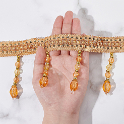 5.9 м полиэстеровая кружевная лента с бахромой&nbsp;OCOR-WR0001-37A