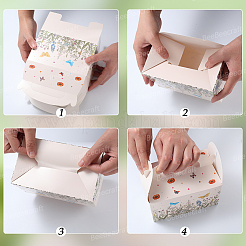 12 шт. складные подарочные коробки из бумаги&nbsp;CON-WH20001-18A