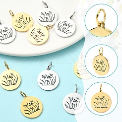 2шт 2 цвета подвески из нержавеющей стали&nbsp;STAS-YW0011-15