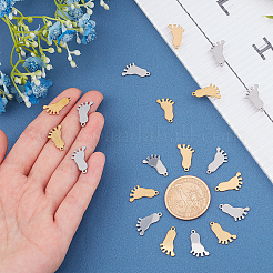 40 шт. подвески из нержавеющей стали 304 двух цветов&nbsp;STAS-UN0028-47