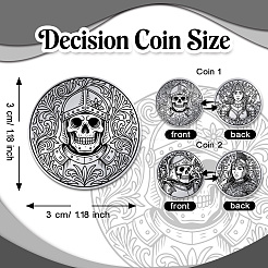 2 шт. 201 памятные монеты из нержавеющей стали&nbsp;AJEW-UN0003-01B